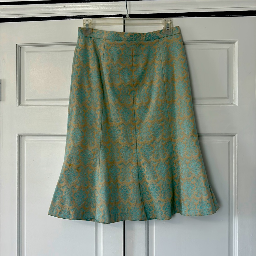 Fit and flare midi skirt